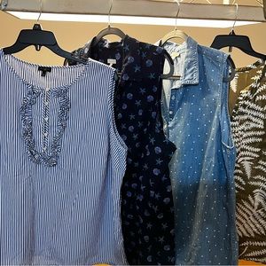 Talbots 2X sleeveless shirts